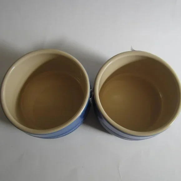 Le Creuset Ramekin Ceramic Stoneware Blue 2 Pieces Set - Picture 2 of 4
